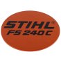 Model Plate for Stihl FS240 C Brushcutter - OEM No. 4147 967 1550