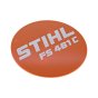 Model Plate for Stihl FS461C Clearing Saws - OEM No. 4147 967 1539