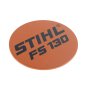 Model Name Plate for Stihl FS130 Brushcutters - OEM No. 4180 967 1519