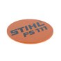 Model Name Plate for Stihl FS111 Brushcutter - OEM No. 4180 967 1549