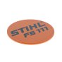 Model Name Plate for Stihl FS111 Brushcutter - OEM No. 4180 967 1549
