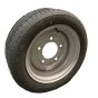 Trailer Wheel & Tyre 13in 195/50R13C, 5 Stud, 6.5in PCD, Silver