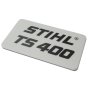 Model Identification Plate for Stihl TS400 Disc Cutter - 4223 967 1500
