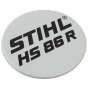 Model Plate for Stihl HS86R - 4237 967 1503