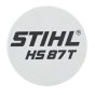 Model Plate for Stihl HS87T, HS87R Hedge Trimmers - 4237 967 1507