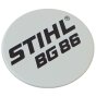 Model Plate for Stihl BG86 - 4241 967 1504