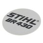 Model Plate for Stihl BR430 Backpack Blower - OEM No. 4244 967 1502