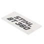 Model Plate for Stihl BT360 Auger - 4308 967 1500