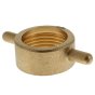 Brass Female 1" BSP Cap & 1" Hose Tail with Leather Washer