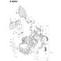 Crankcase Assembly for Husqvarna 455