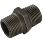 Malleable Equal Hex Nipple 4" x 4" M/M BSP