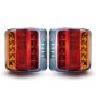 LED Rear Combination Lamps, 12/24V, Pair, Stop/Tail/Ind/No. Plate (MP8906)