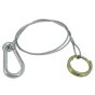 900mm Trailer Breakaway Cable with Carbine Hook - 500 129