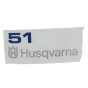 Decal for Husqvarna 51 Chainsaws - 503 66 28-05