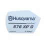 Label for Husqvarna 576XP G Chainsaws - 504 09 41 04