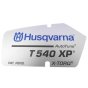 Decal for Husqvarna T540 Chainsaws - OEM No. 506 94 19-01