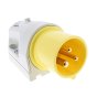 110v 3 pin Wall Appliance Inlet For External Fixing 16a 4h With One Cable Entry