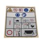 Label Start/Stop Auto for Wacker BS50-2 Trench Rammers - OEM No. 5100031699