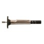 1mm to 22mm Brass Tyre Tread Depth Gauge - Chrome Plated, Millimetre Scale, 1.6mm Legal Indicator