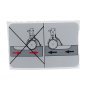 Label for Husqvarna K760 K3000 K4000 Disc Cutters - 522 03 81-01