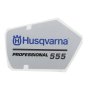 Label for Husqvarna 555 Chainsaws - 523 03 56-01