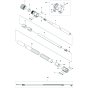 Shaft for Husqvarna 530iPT5