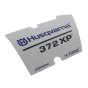 Label for Husqvarna 372XP X-TORQ Chainsaw - OEM No. 537 23 02-12