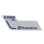 Label Wet Left for Husqvarna K3000 Power Cutters - 544 90 33-05