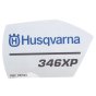 Label for Husqvarna 346XP Chainsaws - 544 97 36 01