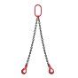 1 metre 10mm 2-Leg Chain Sling with Clevis Sling Hooks Self Locking Type