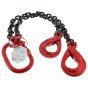 1 metre 8mm 2-Leg Chain Sling with Clevis Sling Hooks Self Locking Type