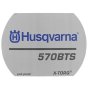 Decal for Husqvarna 570BTS, 570BFS Leaf Blower - 594 91 48-05