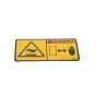 Decal for Husqvarna LF50L, LF80L, LF130LT Compactors - OEM No. 595 18 61-01