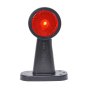 LED Red/White 90° Outline Marker Lamp, 12/24V, Rubber Base (MP8705B)