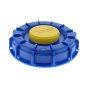 IBC 6" Blue Cap with in/out Breather Vent 