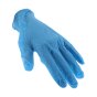 Blue Powder-Free Textured Nitrile Gloves Medium 100 Pack