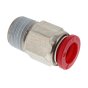 8mm Plastic Straight Stud with 1/4" BSP Fitting 