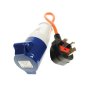 230V UK Hook-Up Adaptor, BS1363-1 to 16A IEC60309-2 (MP374B)
