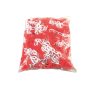 6mm Red and White Plastic Chain - 25m Length