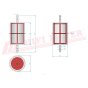 Universal Inline Diesel/Fuel Filter Red for 6mm/8mm Hose