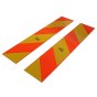 Type 2/3 HGV Lorry Truck Aluminium Reflective Marker Boards: 2/3 700x140mm