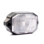 Fristom LED Front Marker Lamp, Clear, 12-36V, QS075 Connector (MP1690B)