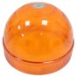 Amber Lens for LED Beacon Dome Shaped 127mm