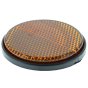 Self Adhesive Round Amber Side Reflector 60mm diameter - European Approved