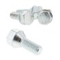  M12x1.5 Conical Wheel Bolt 8.8 Grade 23mm Thread Length - Pack of 4