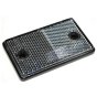 Self Adhesive Clear Reflector 75x46x10mm c/w Mounting Holes EU Approved