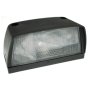 Number Plate Lamp with Bulb, 43mm x 87mm x 43mm - European Approved Black