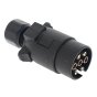 Professional 12V N Type 7 Nickel Pins Plastic Plug for caravans & trailers