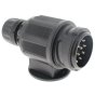 12V 13 Pin Twin Cable Conversion Plug 8mm/10mm Double Grommet for Caravan