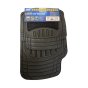 Luxury Car Mat/Carpet Set - Two Front & Two Rear Anti Slip backing - Black